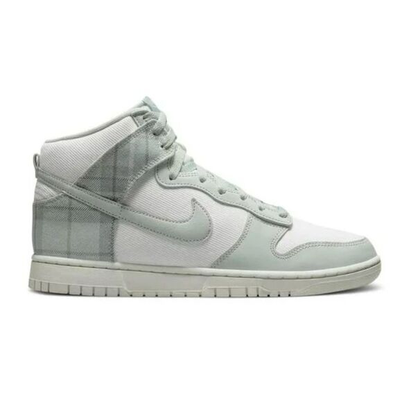 Nike Dunk High SE GS 'Mint Plaid' Size  9 - Picture 1 of 15